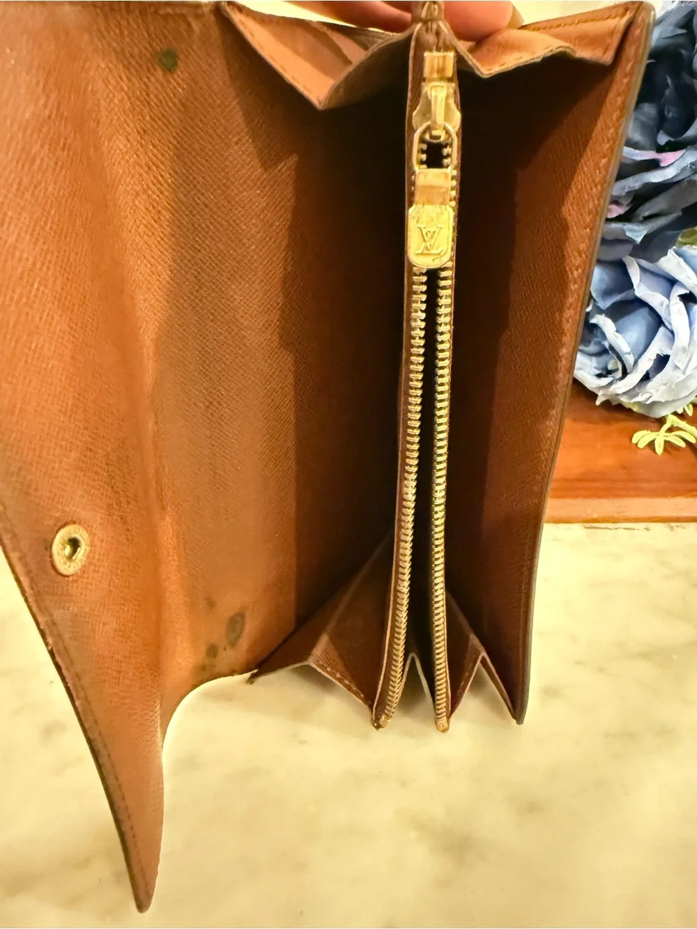 Louis Vuitton Brown Monogram Canvas Snap Wallet